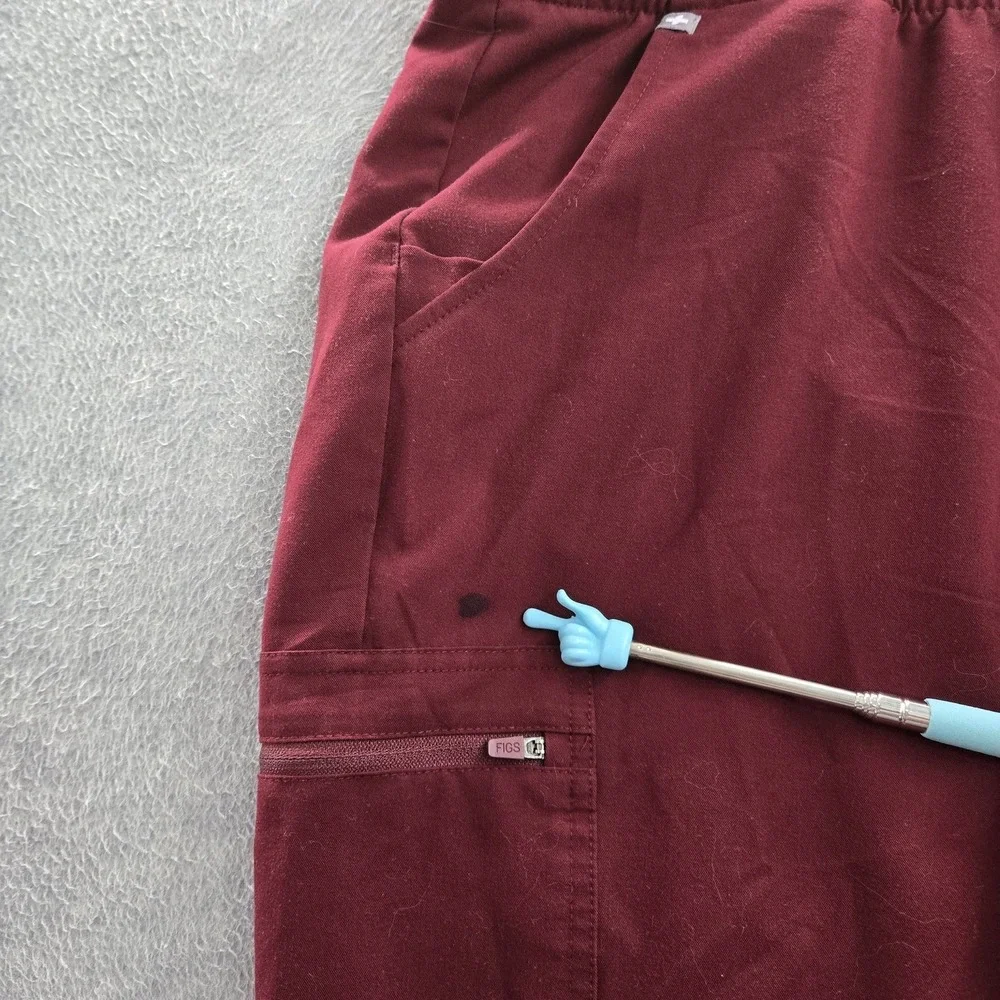 FIGS Women Scrub Pants XXL Burgundy Red Zamora Jogger 28